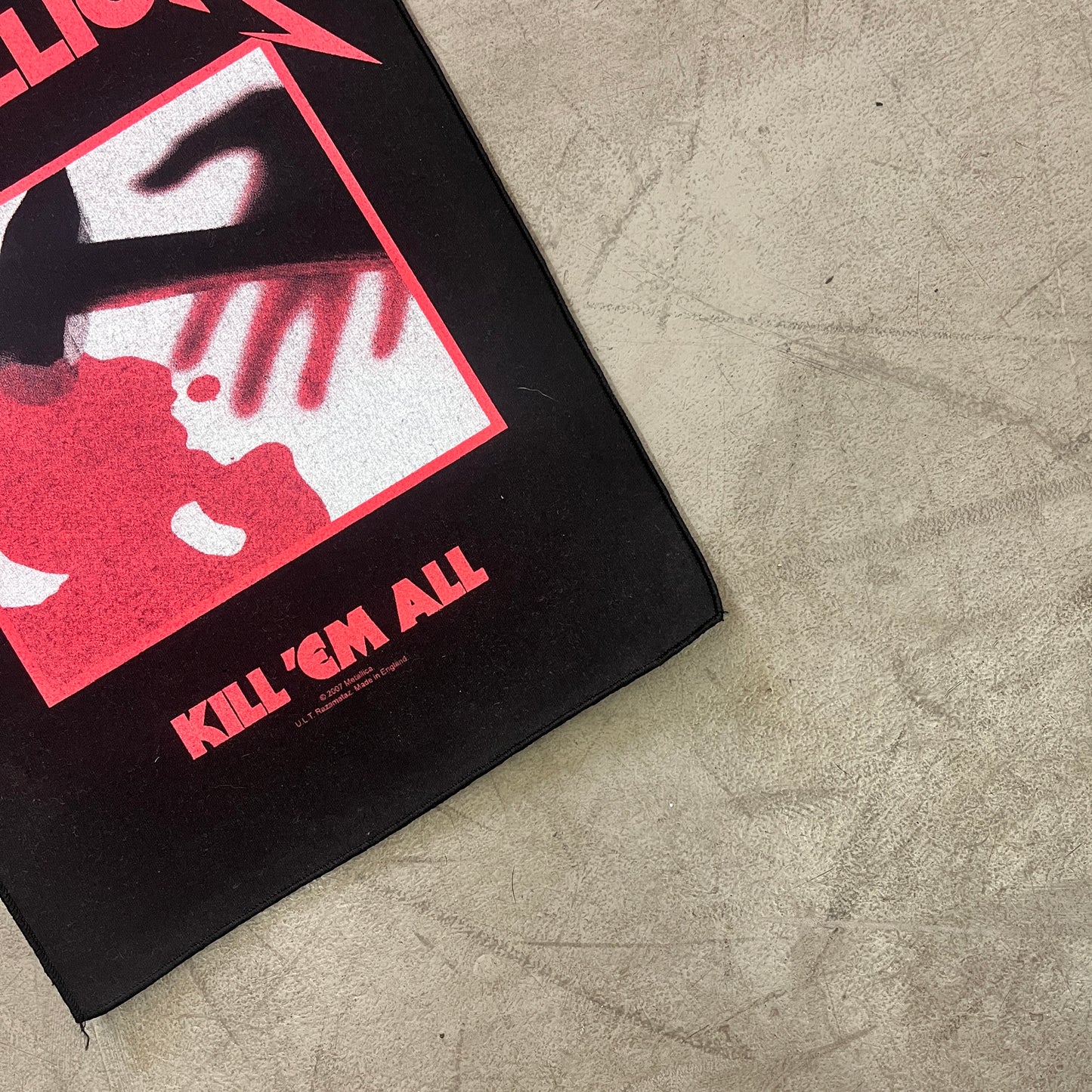 METALLICA KILL`EM ALL BACK PATCH 07