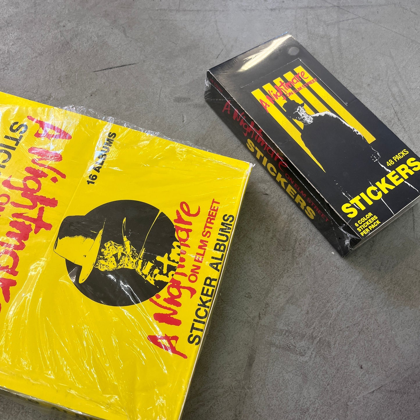 NIGHTMARE ON ELM STREET STICKER PACKS W/ COLLECTORS BOOK 80s