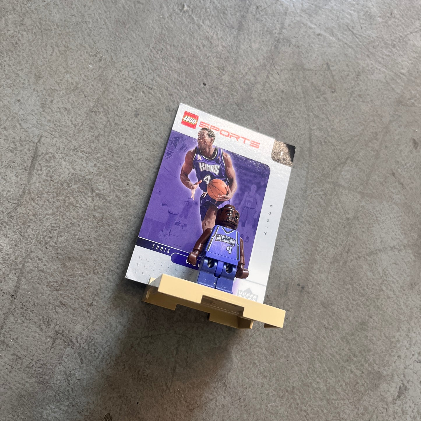 LEGO UPPER DECK NBA CHRIS WEBBER SACRAMENTO KINGS FIGURE 2002