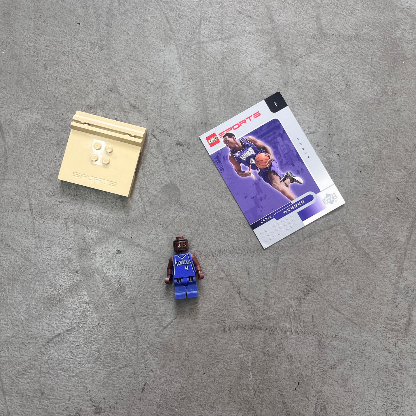 LEGO UPPER DECK NBA CHRIS WEBBER SACRAMENTO KINGS FIGURE 2002