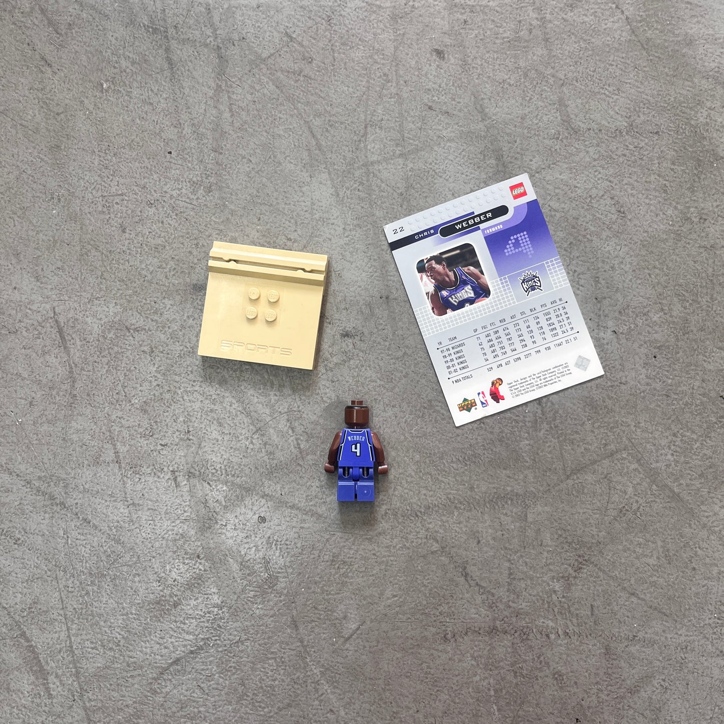 LEGO UPPER DECK NBA CHRIS WEBBER SACRAMENTO KINGS FIGURE 2002