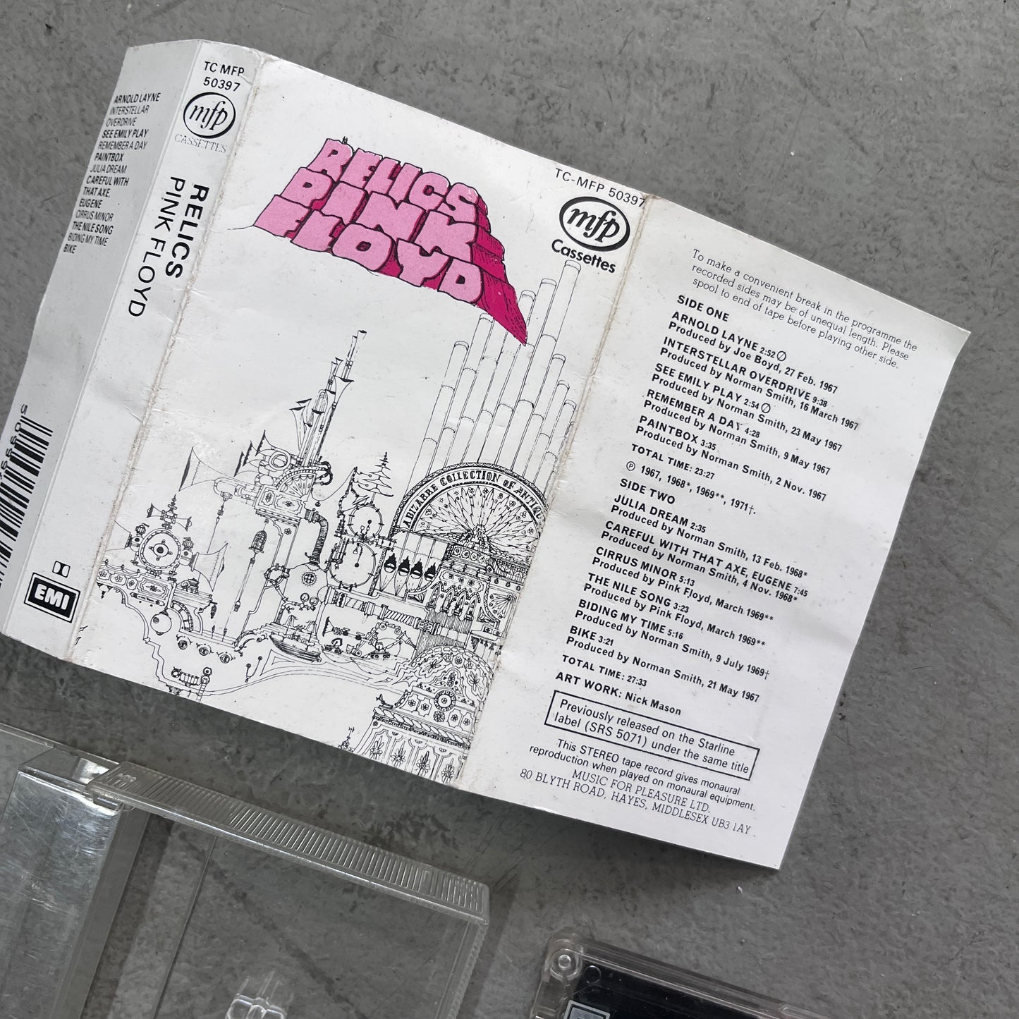 1971 PINK FLOYD RELICS TAPE