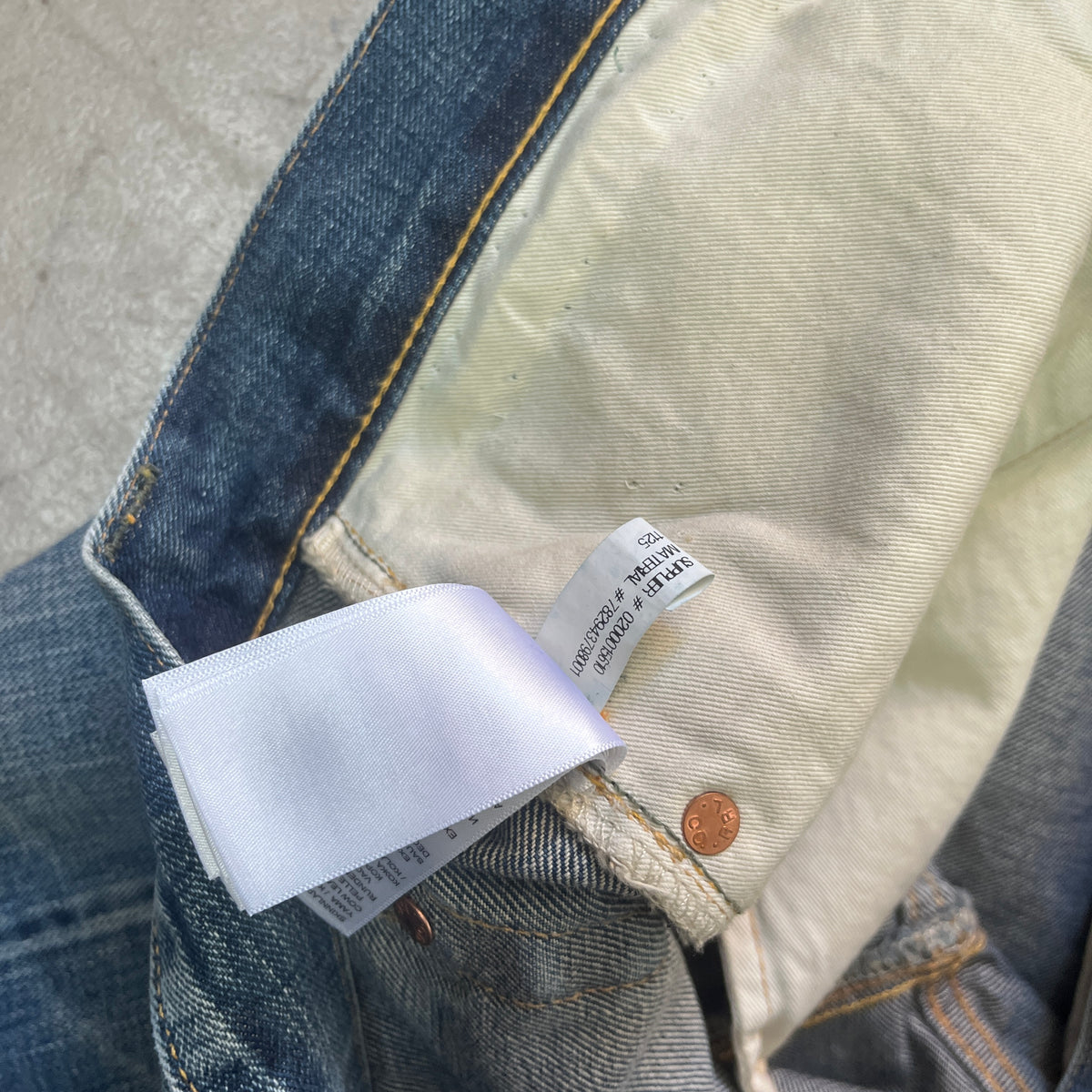 DOUBLE RL SELVEDGE SLIM BOOTCUT JAPANESE SELVEDGE DENIM 36/32