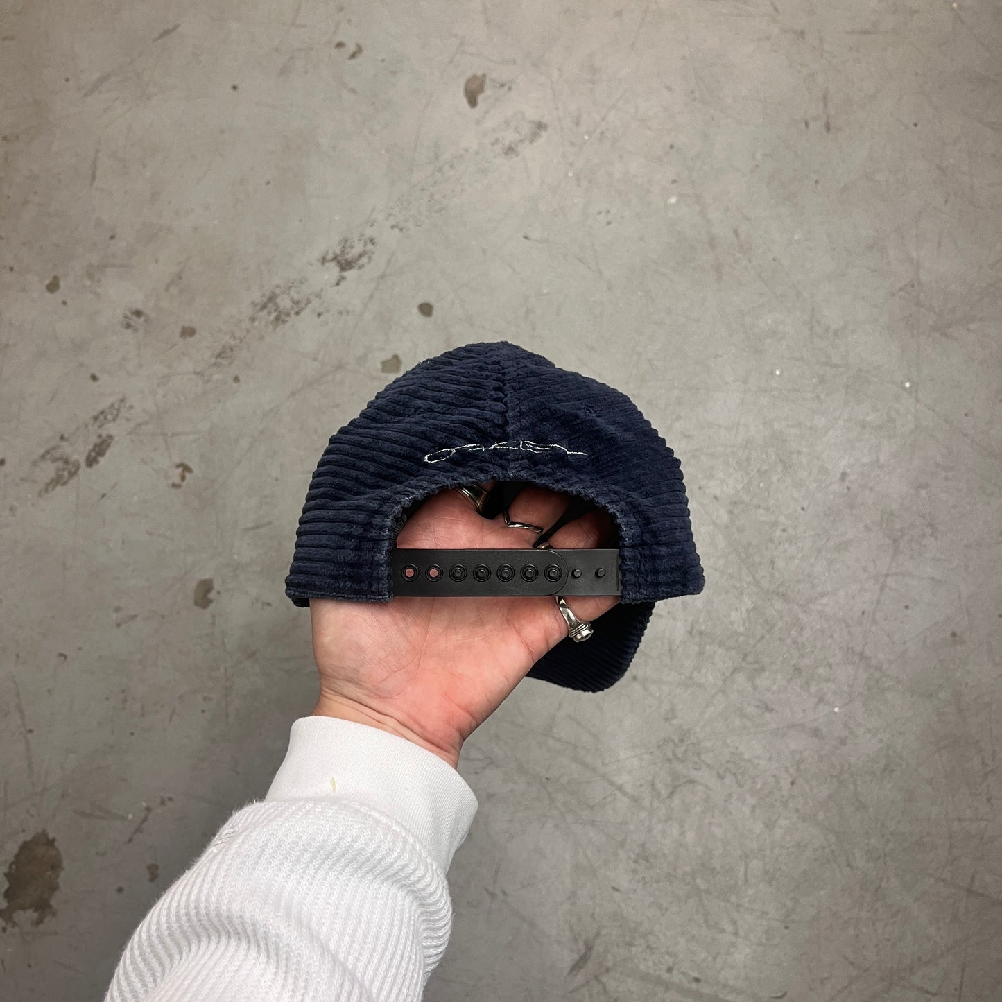 OAKLEY BLUE CORDUROY CAP 90s