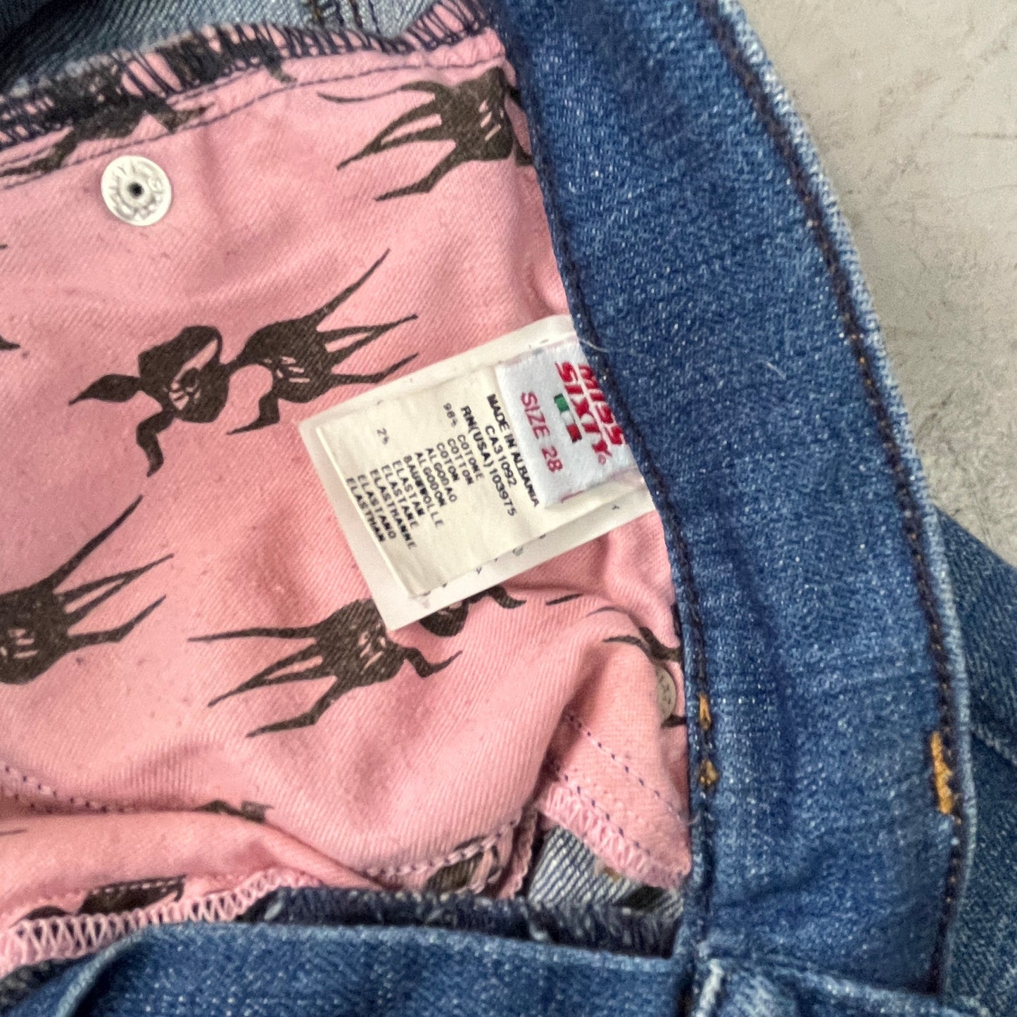 MISS SIXTY LOW RISE DENIM Y2K