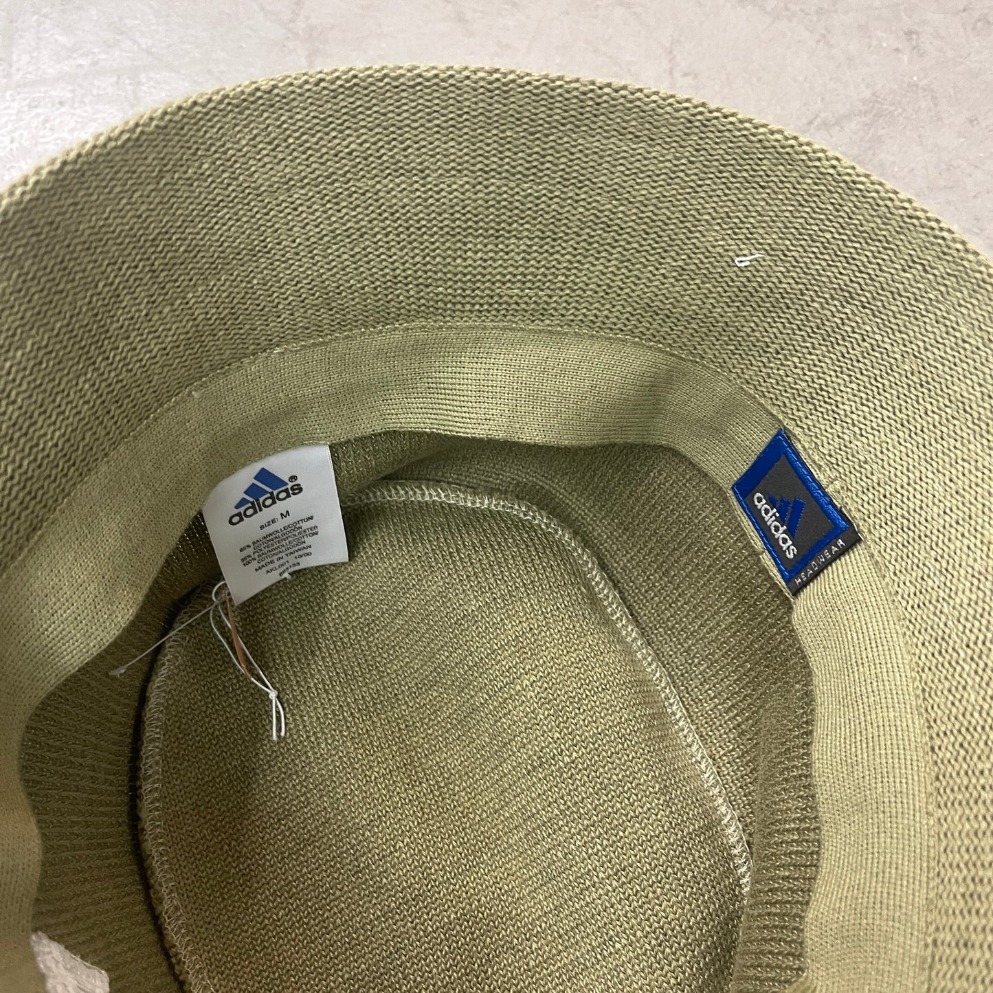 ADIDAS FINE KNIT THREE STRIPE BUCKET HAT