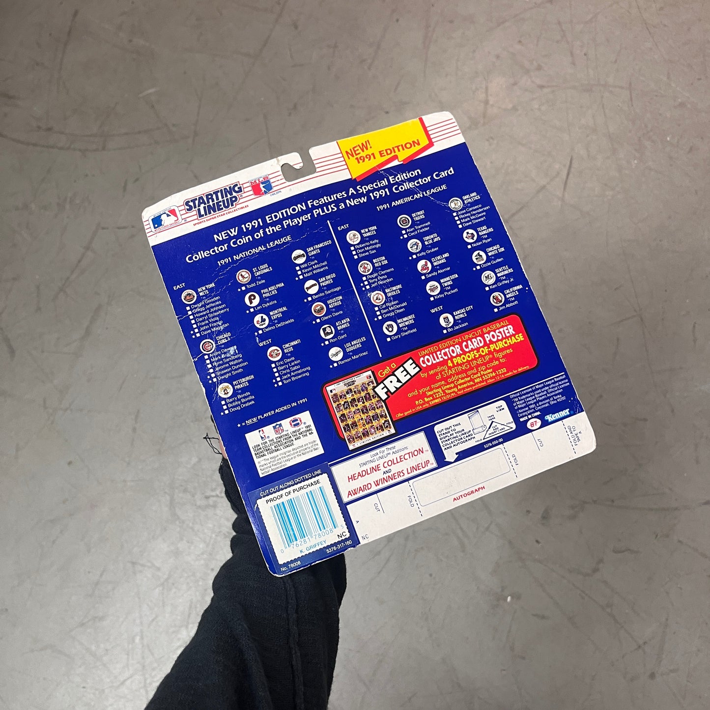 KEN GRIFFEY JR. STARTING LINE UP 1991