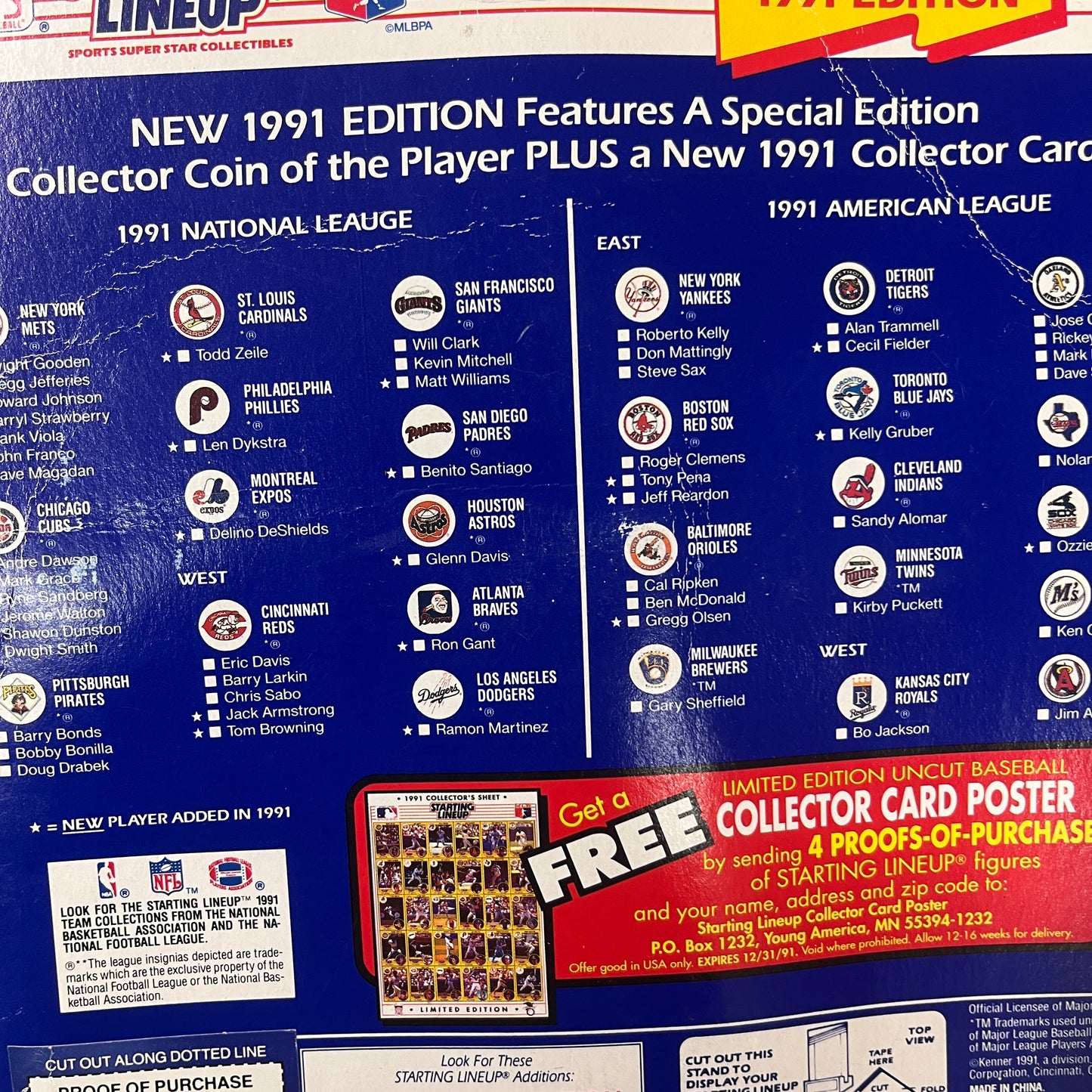 KEN GRIFFEY JR. STARTING LINE UP 1991