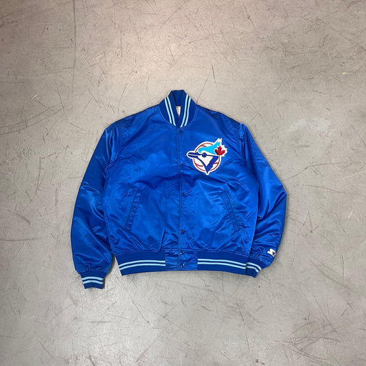 STARTER MLB BLUE JAYS SATIN JACKET 80s [L]
