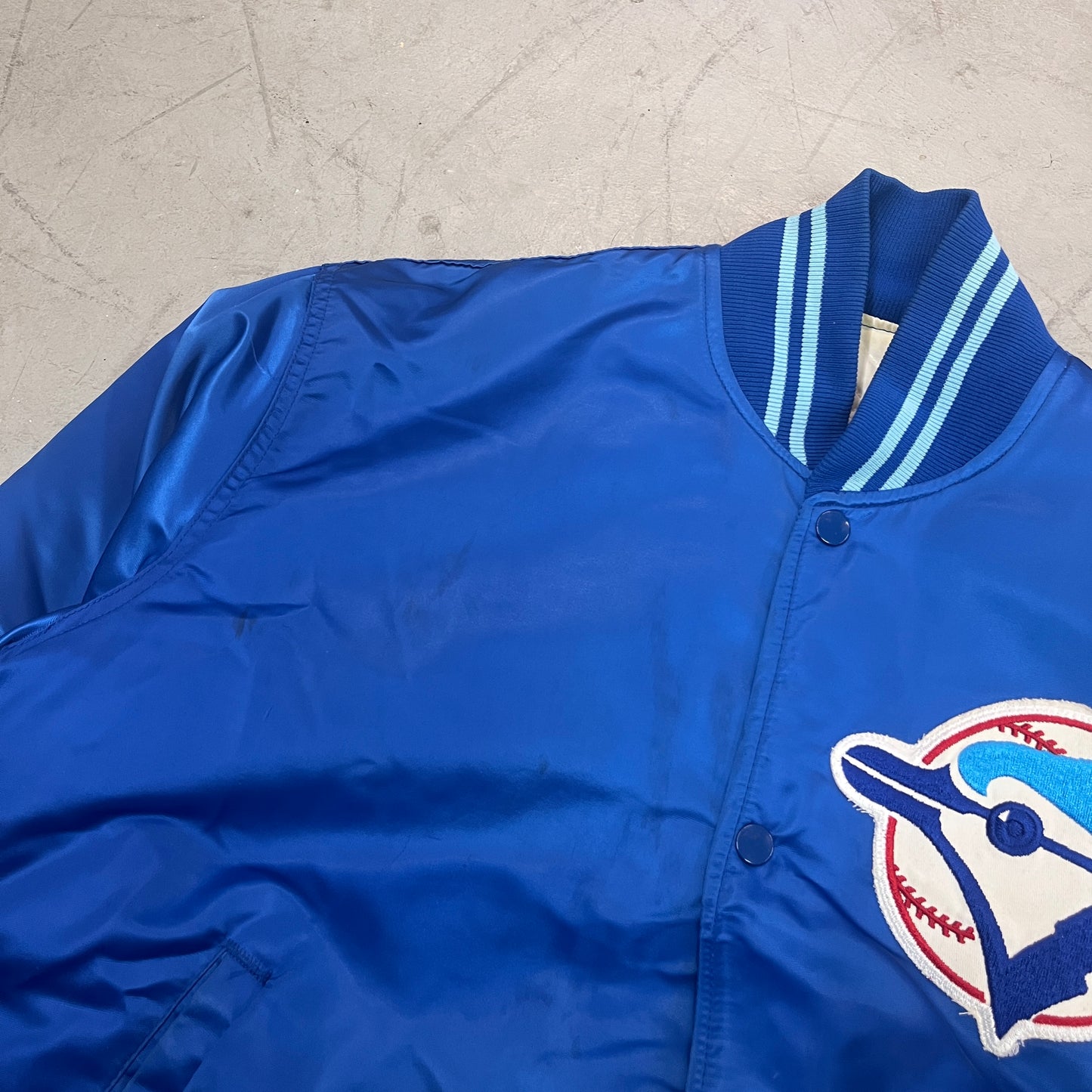 STARTER MLB BLUE JAYS SATIN JACKET 80s [L]