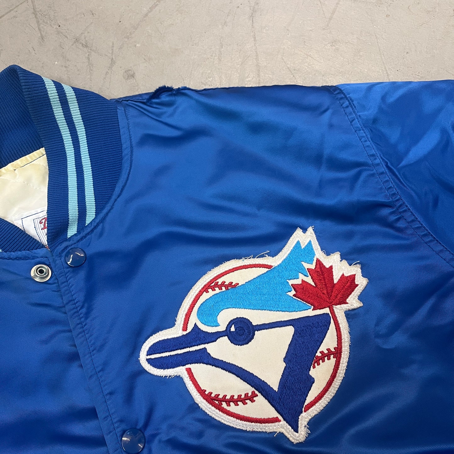 STARTER MLB BLUE JAYS SATIN JACKET 80s [L]