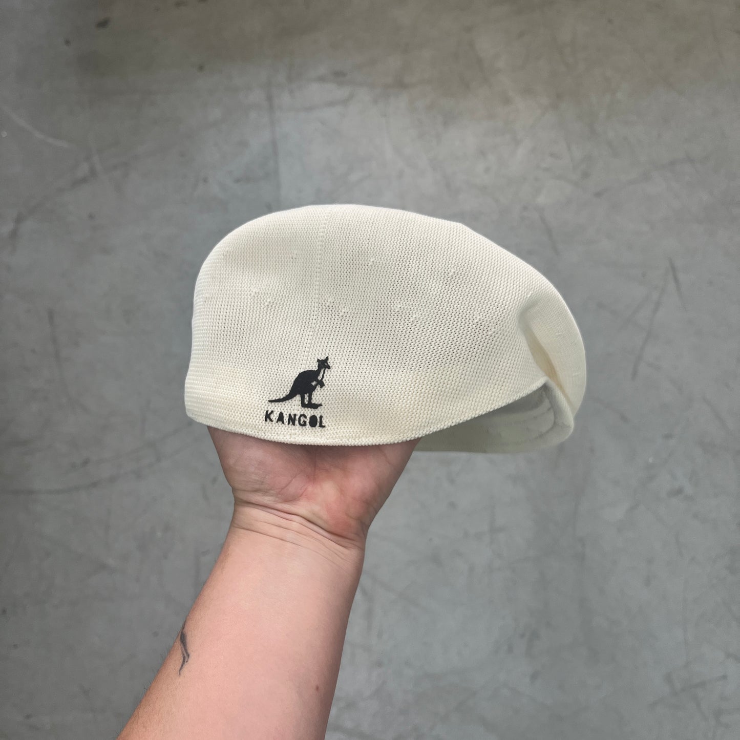 KANGOL FINE KNIT CAP BEIGE []