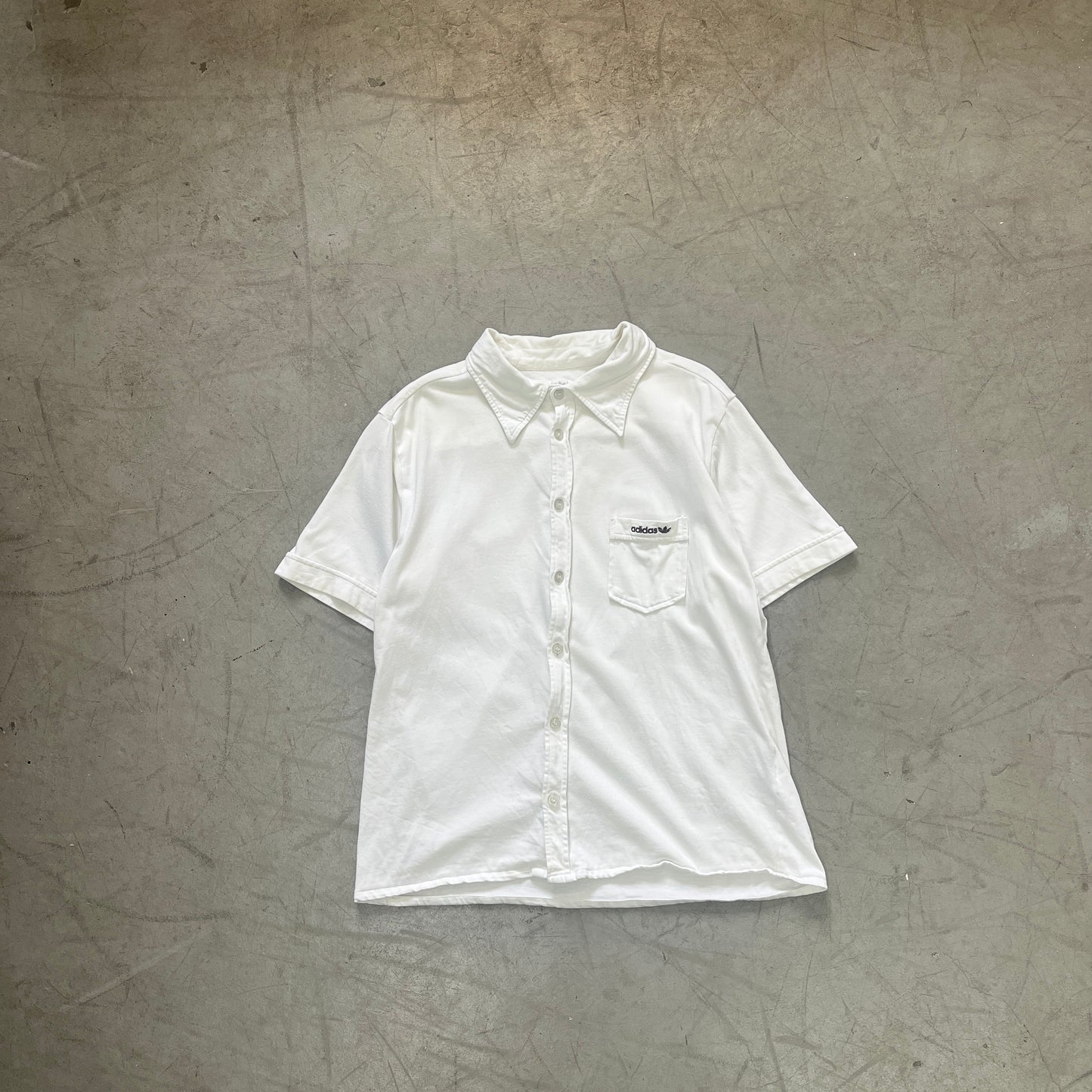ADIDAS JERSEY BUTTON UP Y2K [M/L]