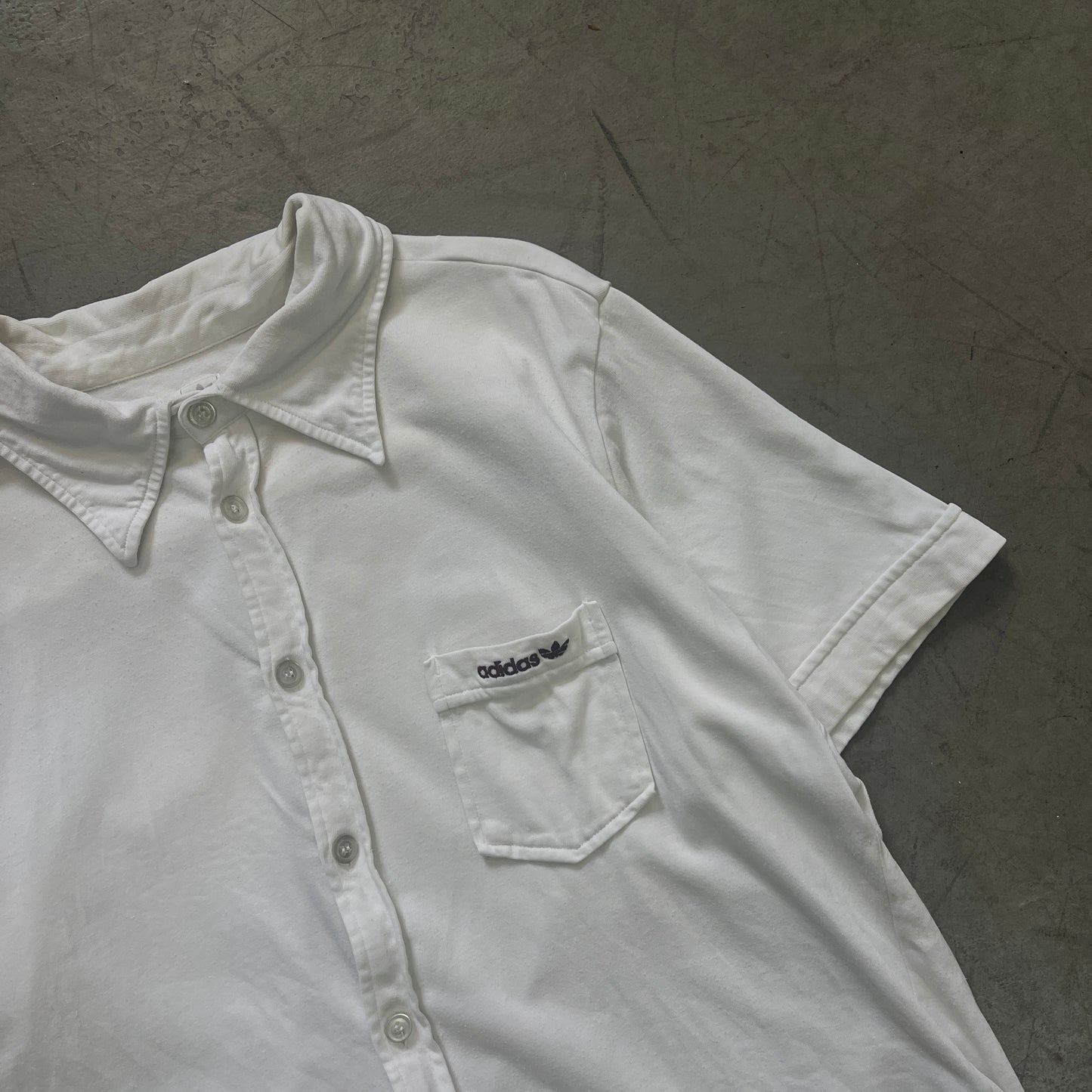ADIDAS JERSEY BUTTON UP Y2K [M/L]