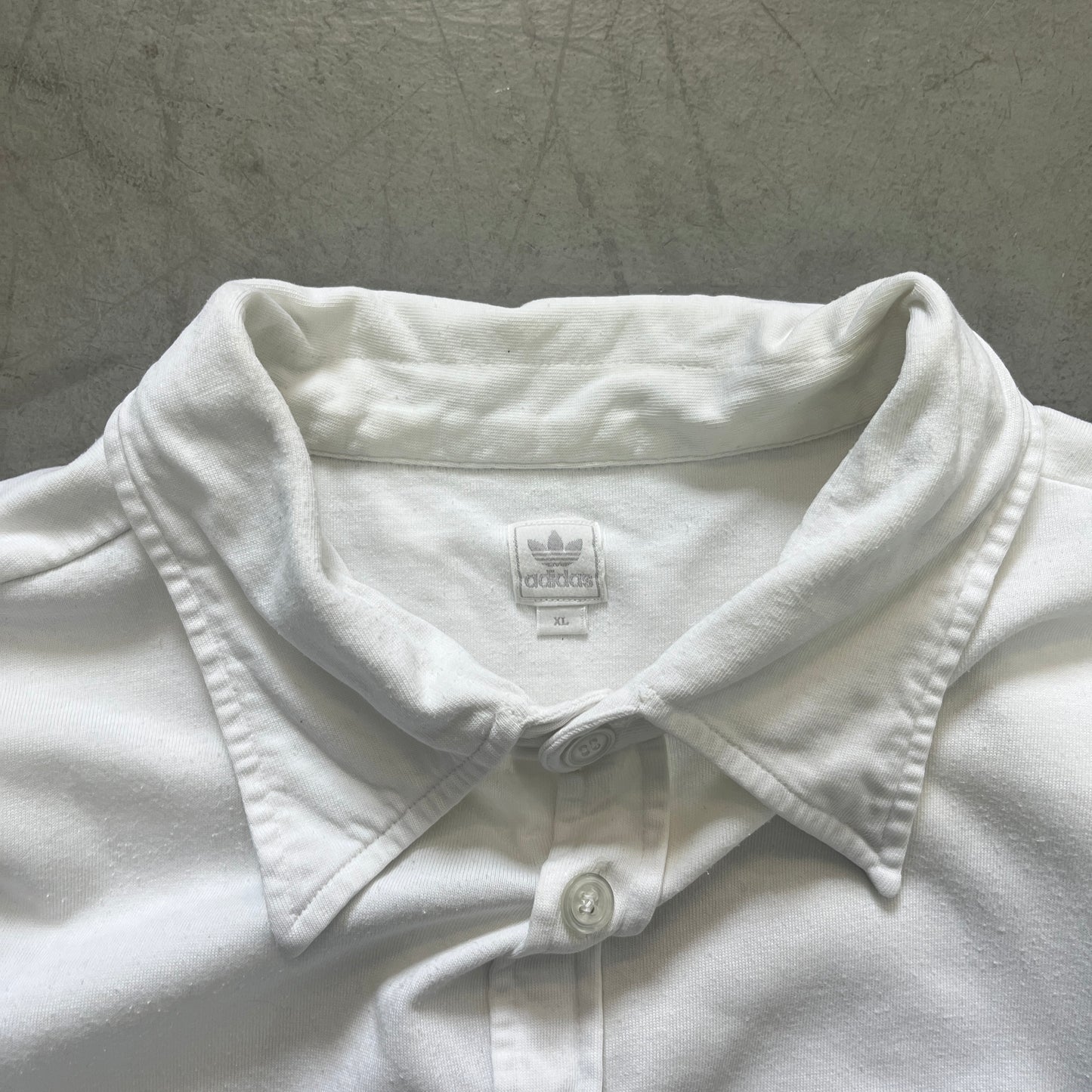 ADIDAS JERSEY BUTTON UP Y2K [M/L]