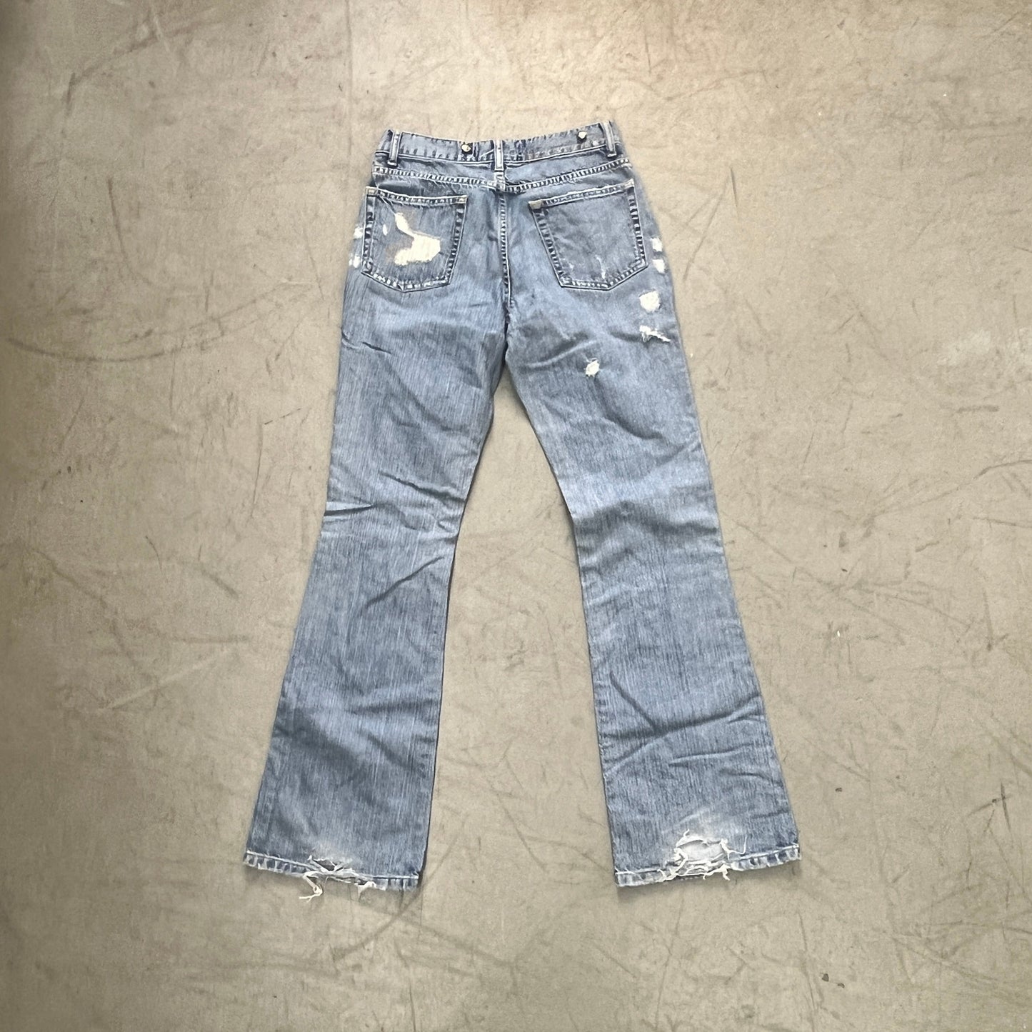 JUST CAVALLI DISTRESSED DENIM [W28 L32]