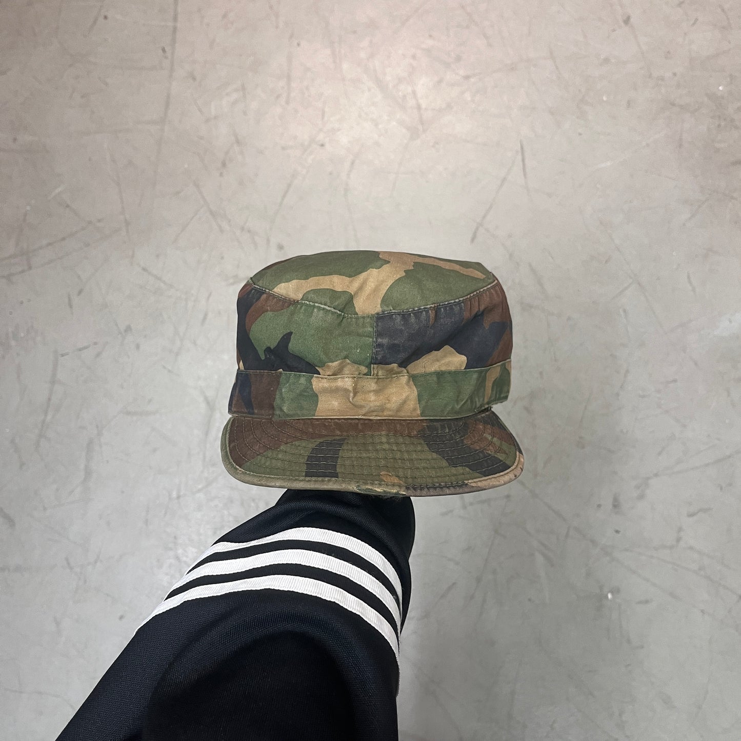 WOODLAND CAMO TRAPPER CAP