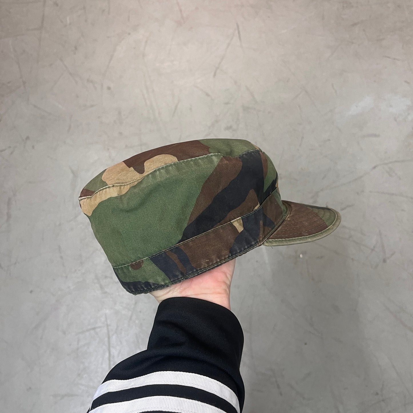 WOODLAND CAMO TRAPPER CAP