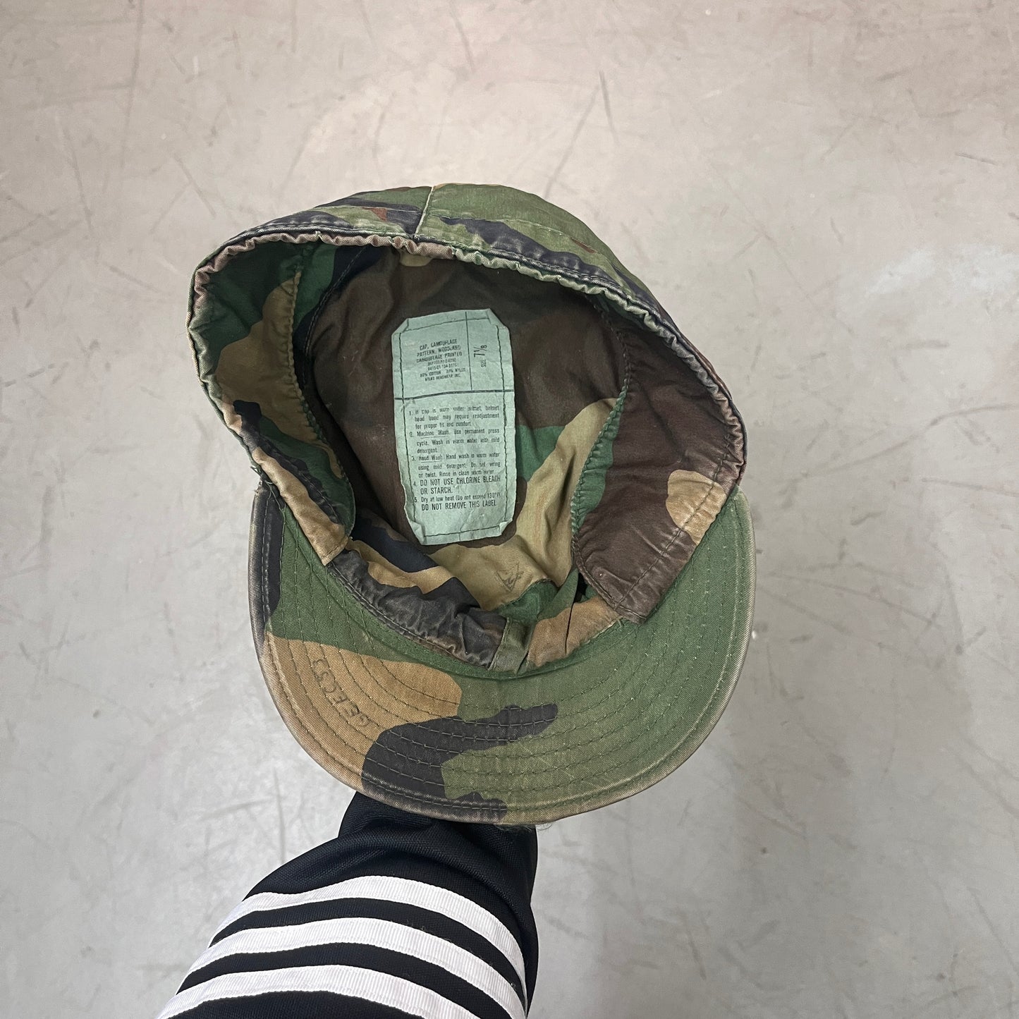 WOODLAND CAMO TRAPPER CAP