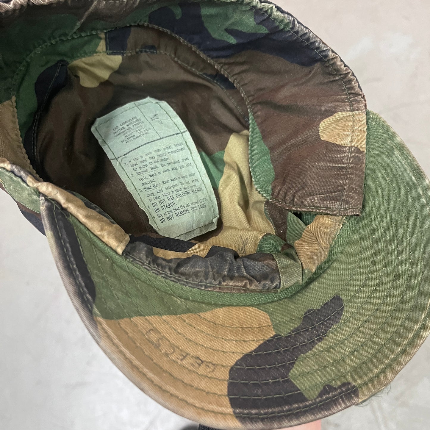 WOODLAND CAMO TRAPPER CAP