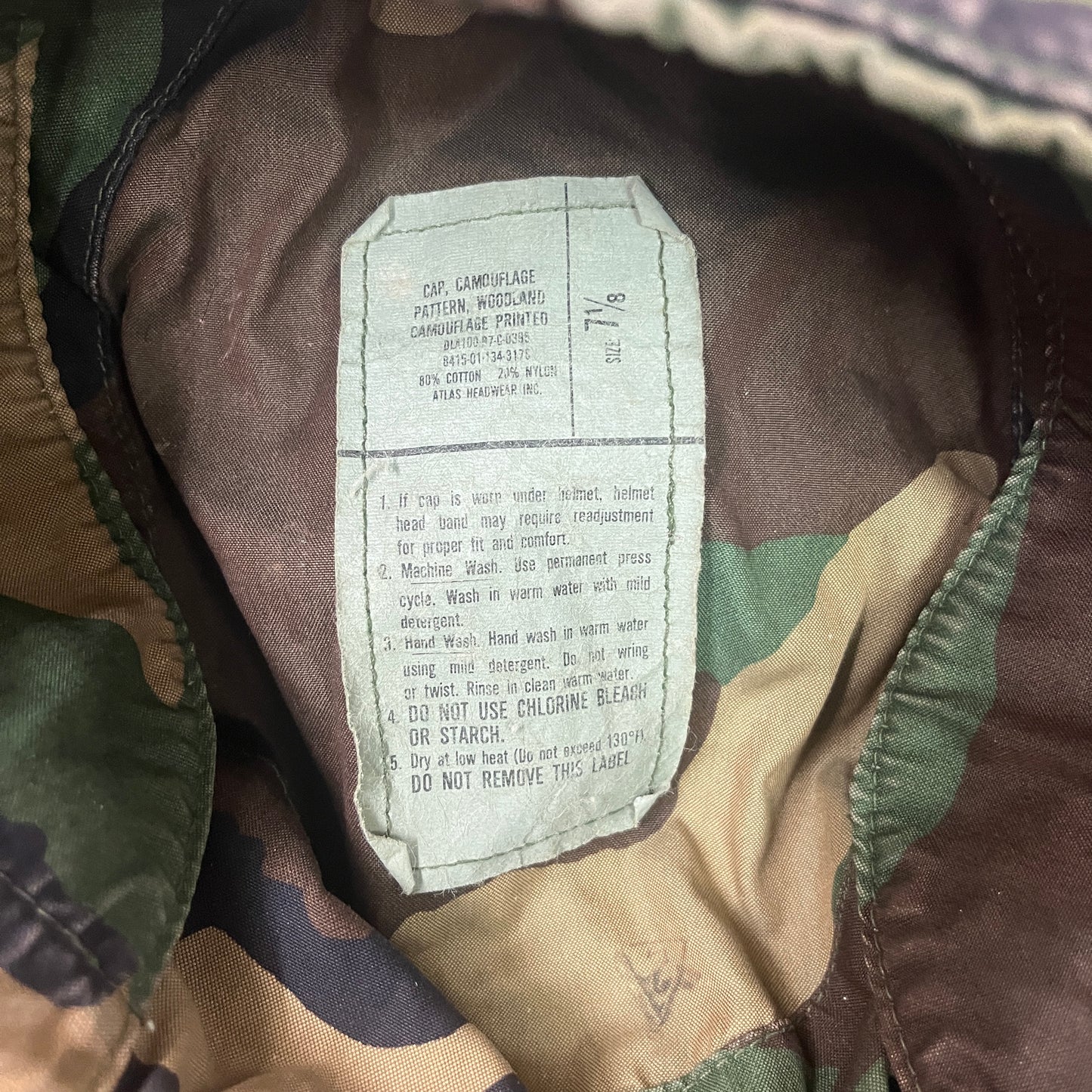 WOODLAND CAMO TRAPPER CAP