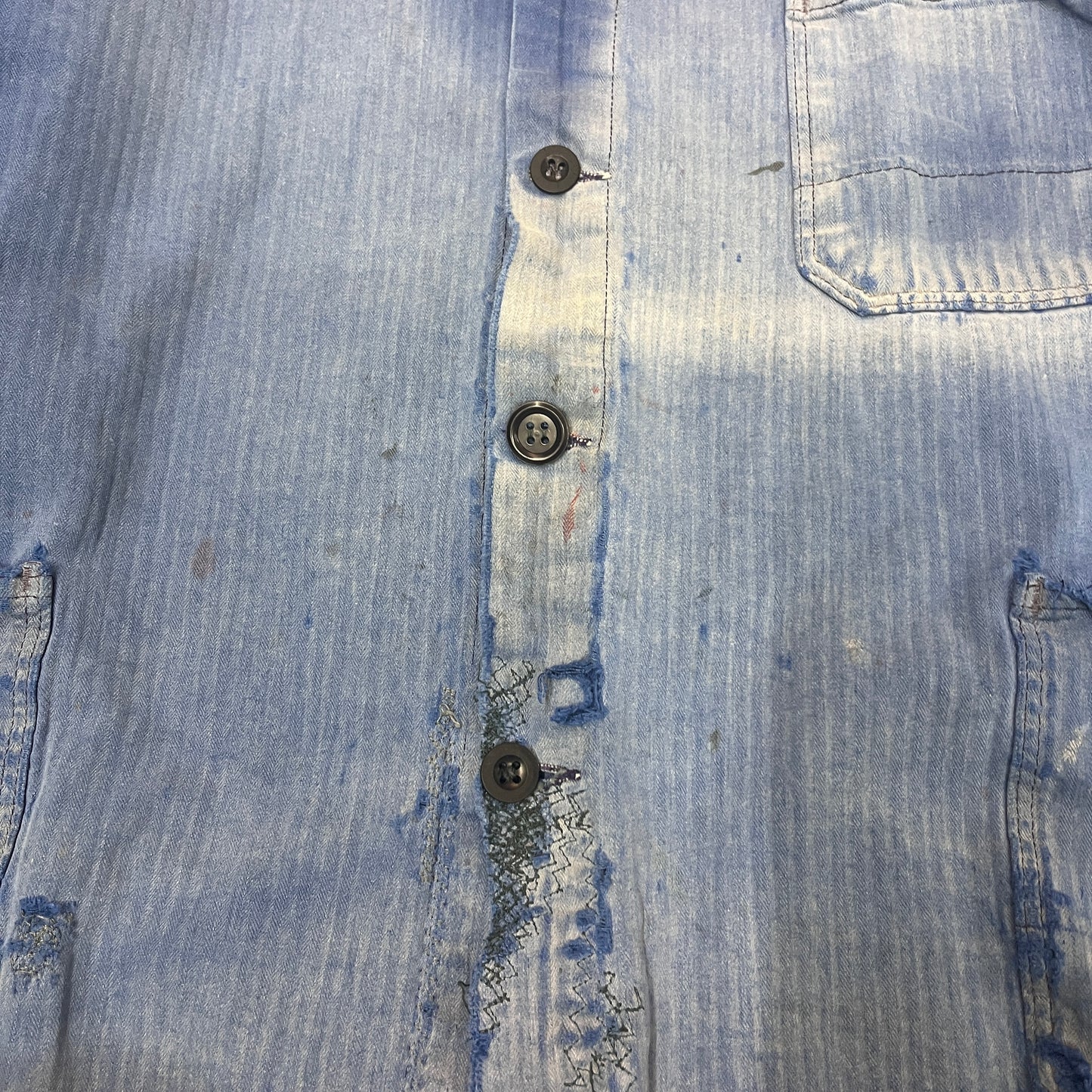 HERRINGBONE COTTON WORK SHIRT 024 [S/M]