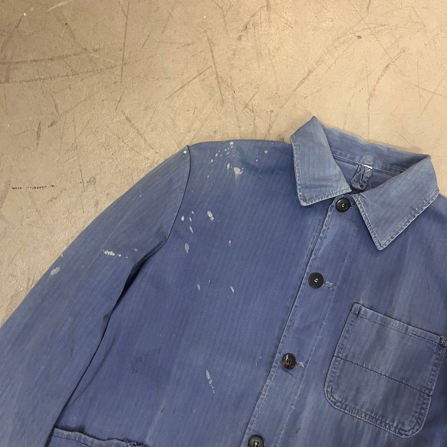 HERRINGBONE COTTON WORK SHIRT 025 [S/M]