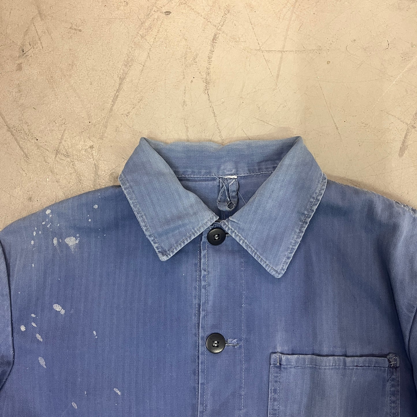 HERRINGBONE COTTON WORK SHIRT 025 [S/M]