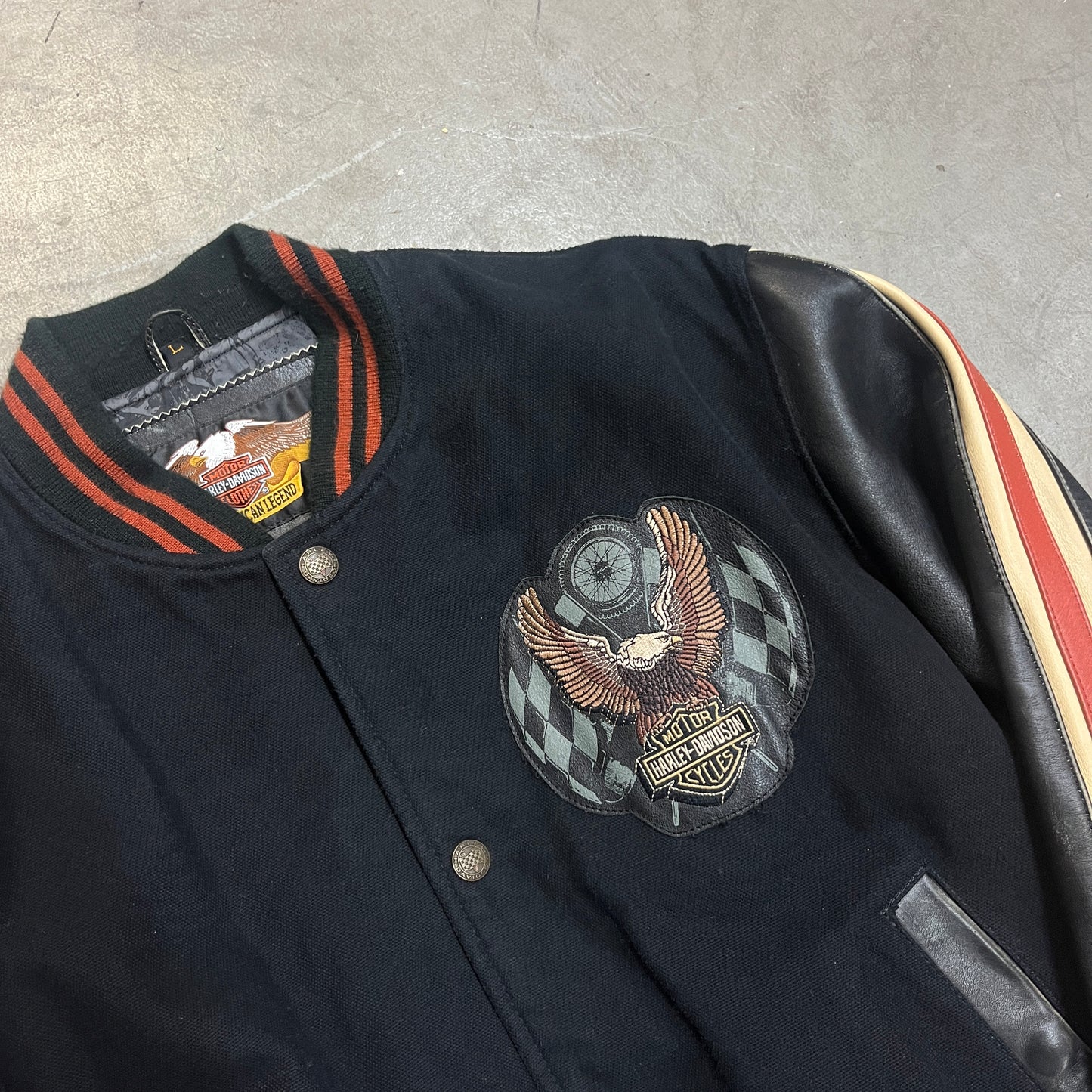 HARLEY DAVIDSON LEATHER JACKET [L]