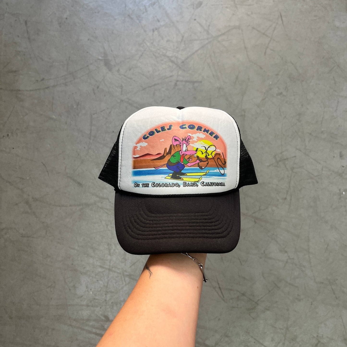 VINTAGE COLES CORNER CALIFORNIA SOUVENIR 90s TRUCKER CAP