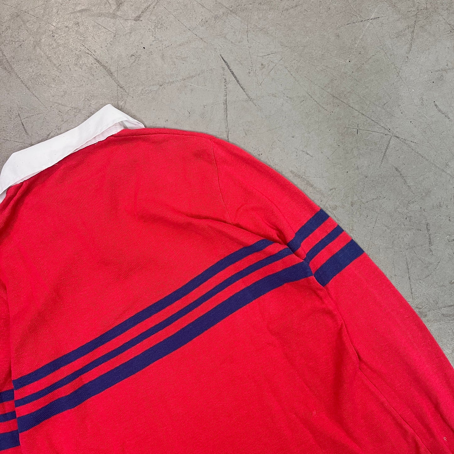 MCINTOSH & SEYMOUR FINE KNIT RED/BLU 90s [M/L]