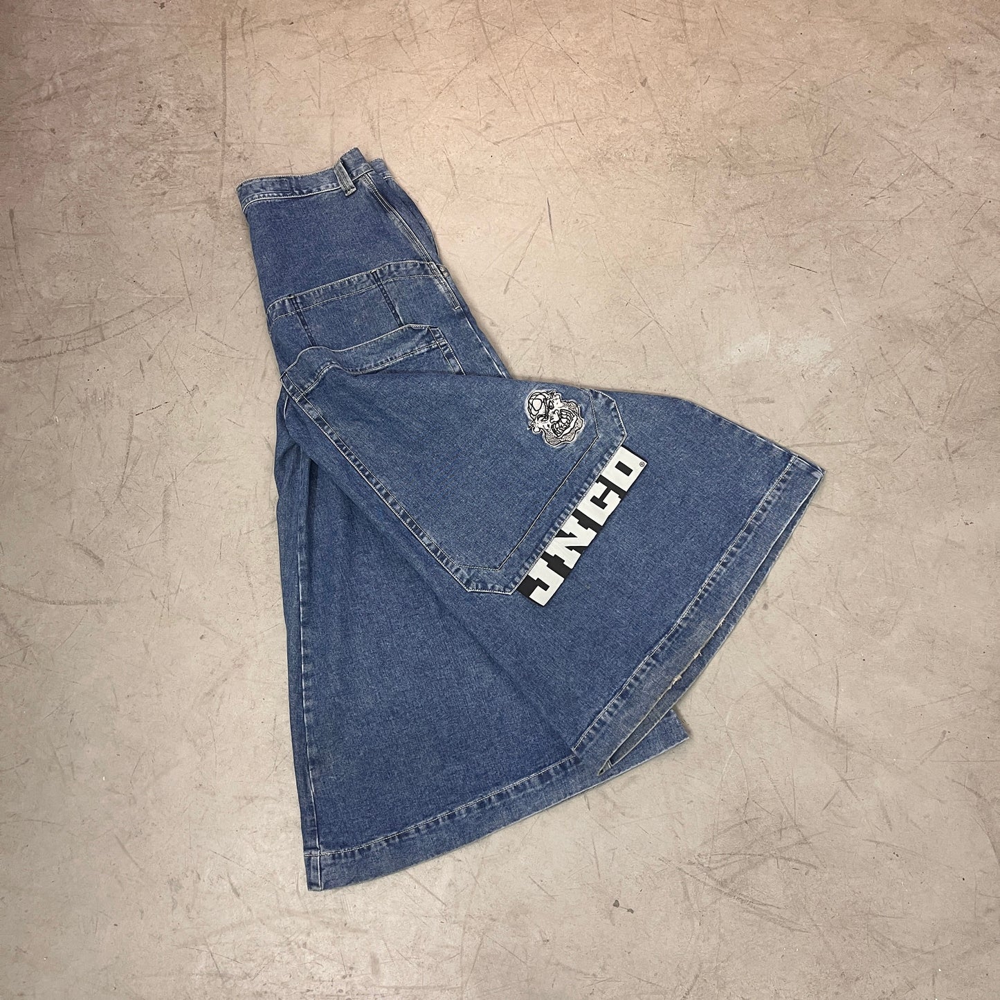 JNCO THUG DARK STONE DENIM PANTS 38W 30L