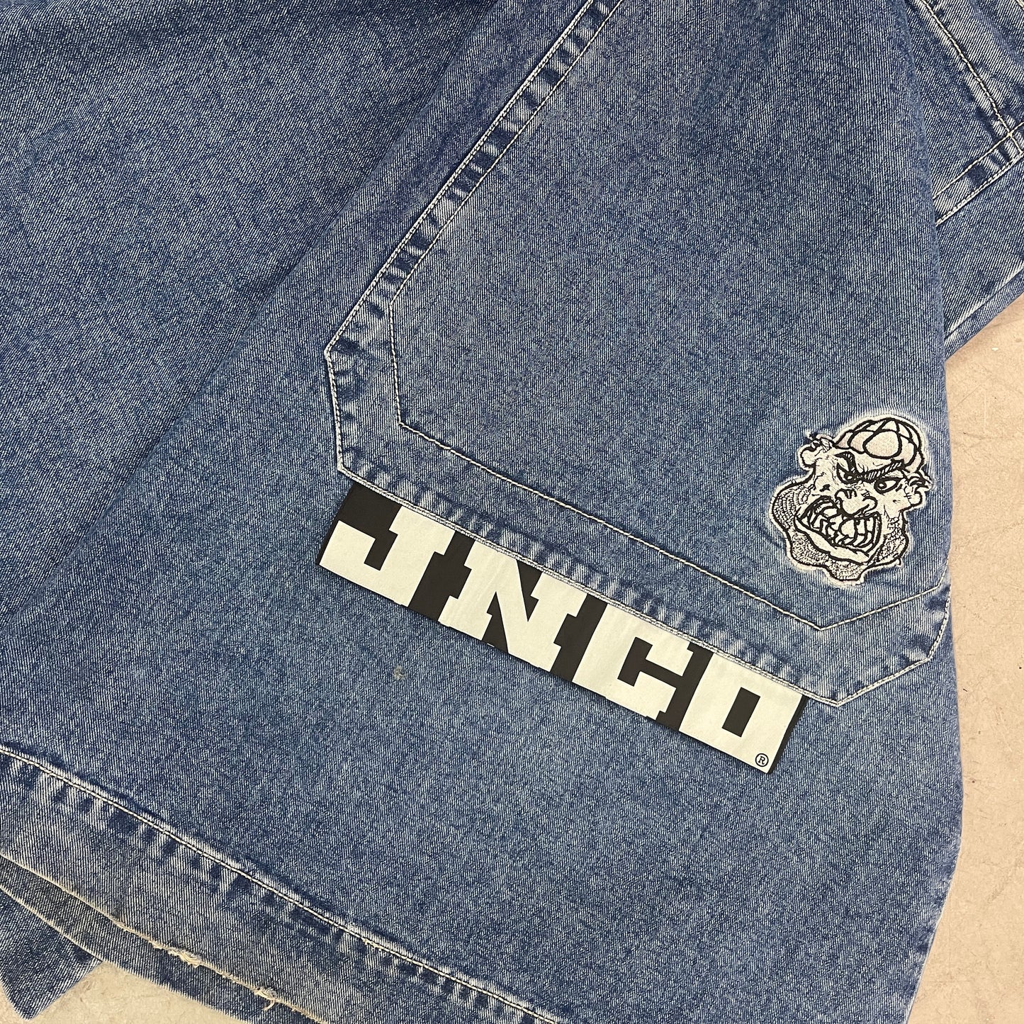 JNCO THUG DARK STONE DENIM PANTS 38W 30L