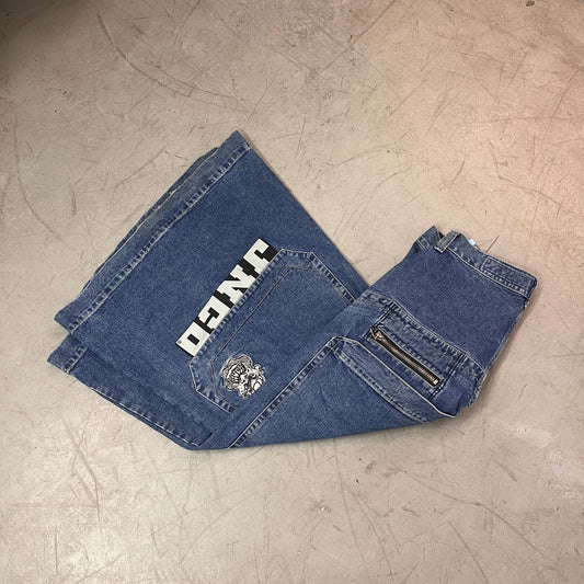 JNCO THUG DARK STONE DENIM PANTS 38W 30L