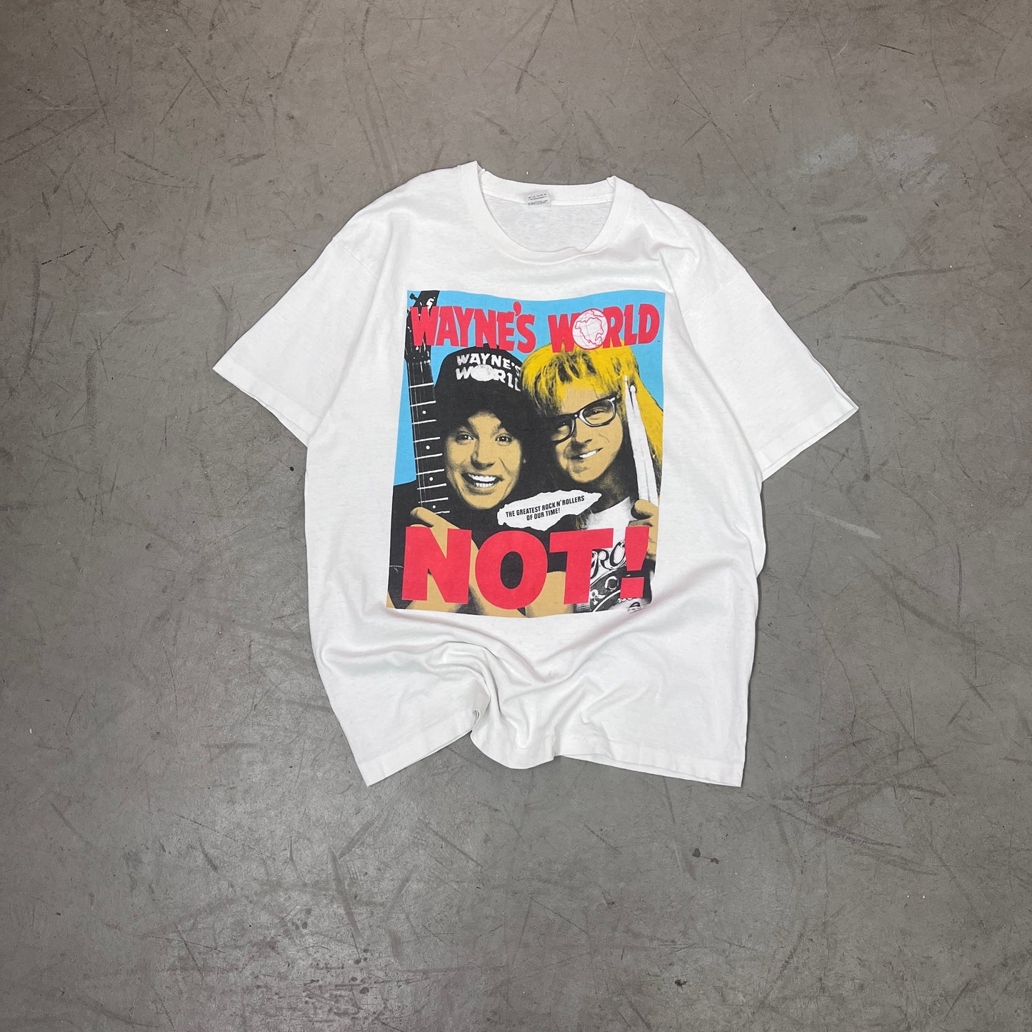 WAYNE'S WORLD PROMO T-SHIRT 1992 [XL]