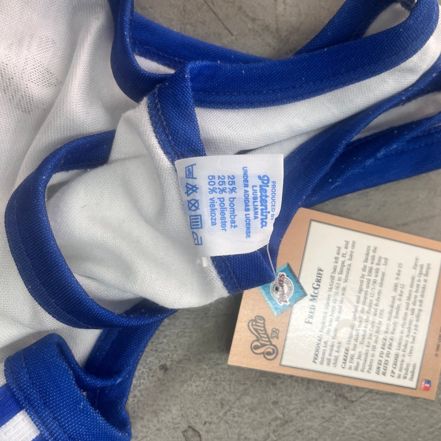 ADIDAS WHT/BLU TANK 70s [XS]