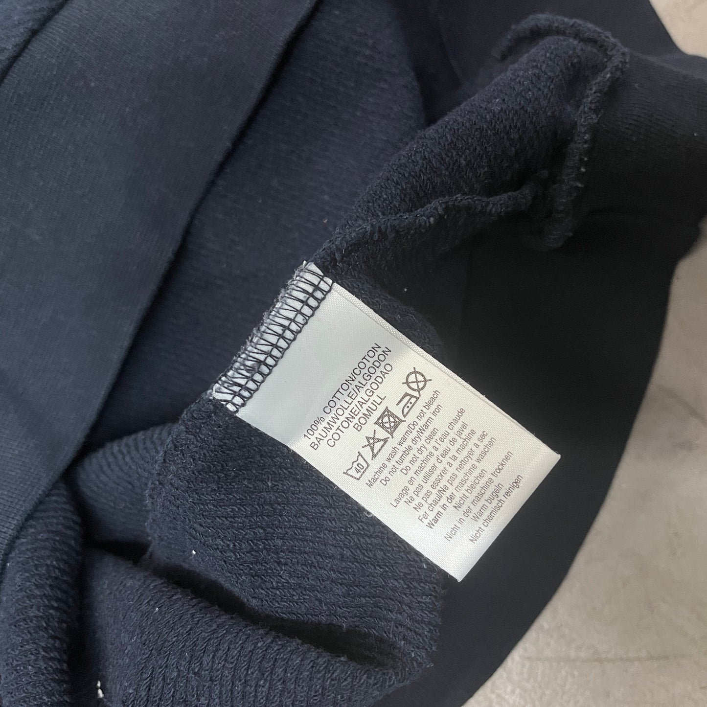BURBERRYS NAVY 1/4 ZIP EARLY 90s [L]