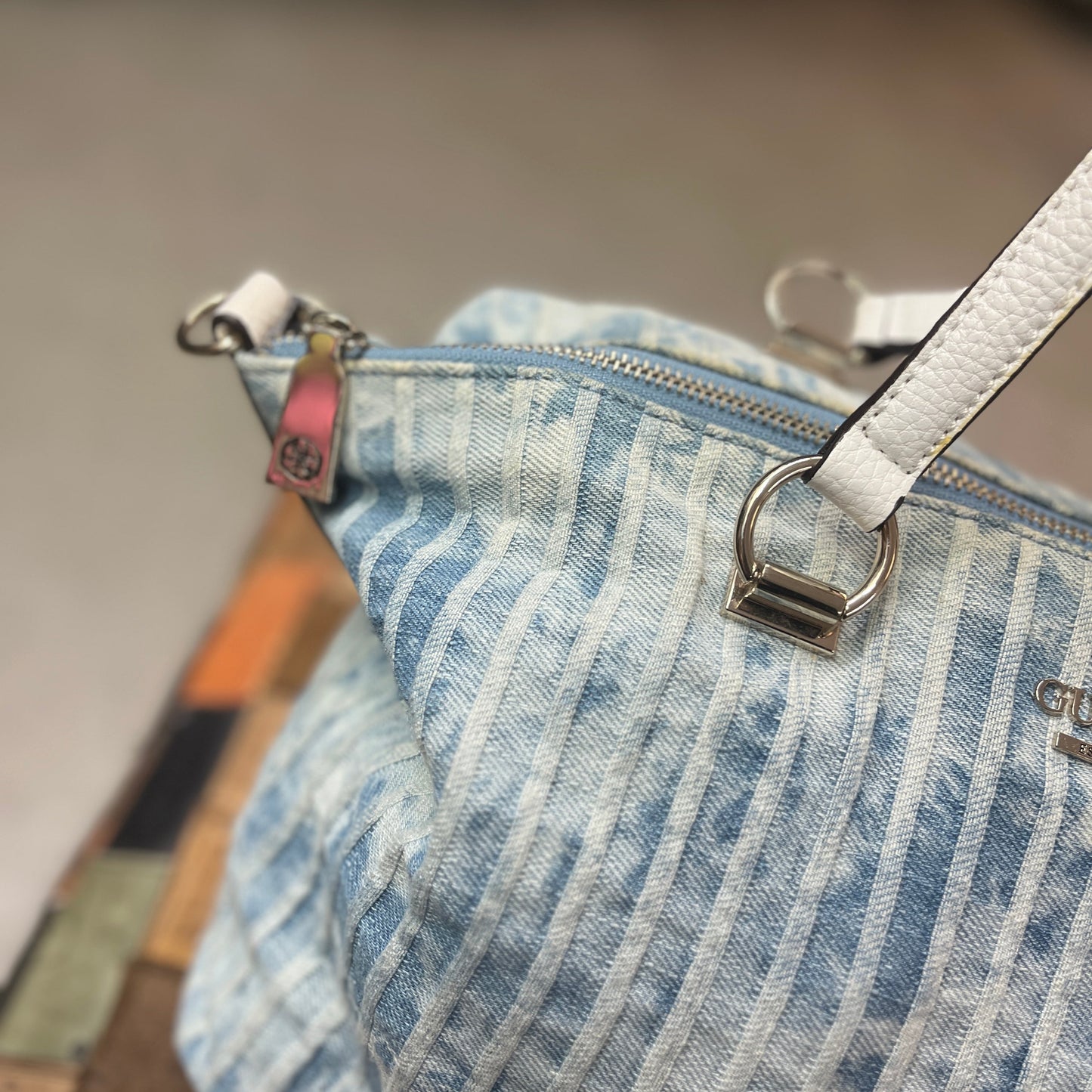 GUESS KORRY DENIM BAG Y2K