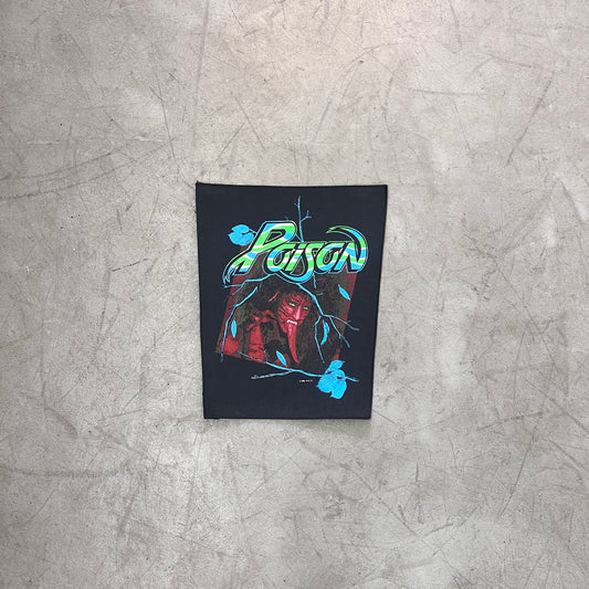 POISON OPEN UP AND SAY...AHH! BACK PATCH 1988