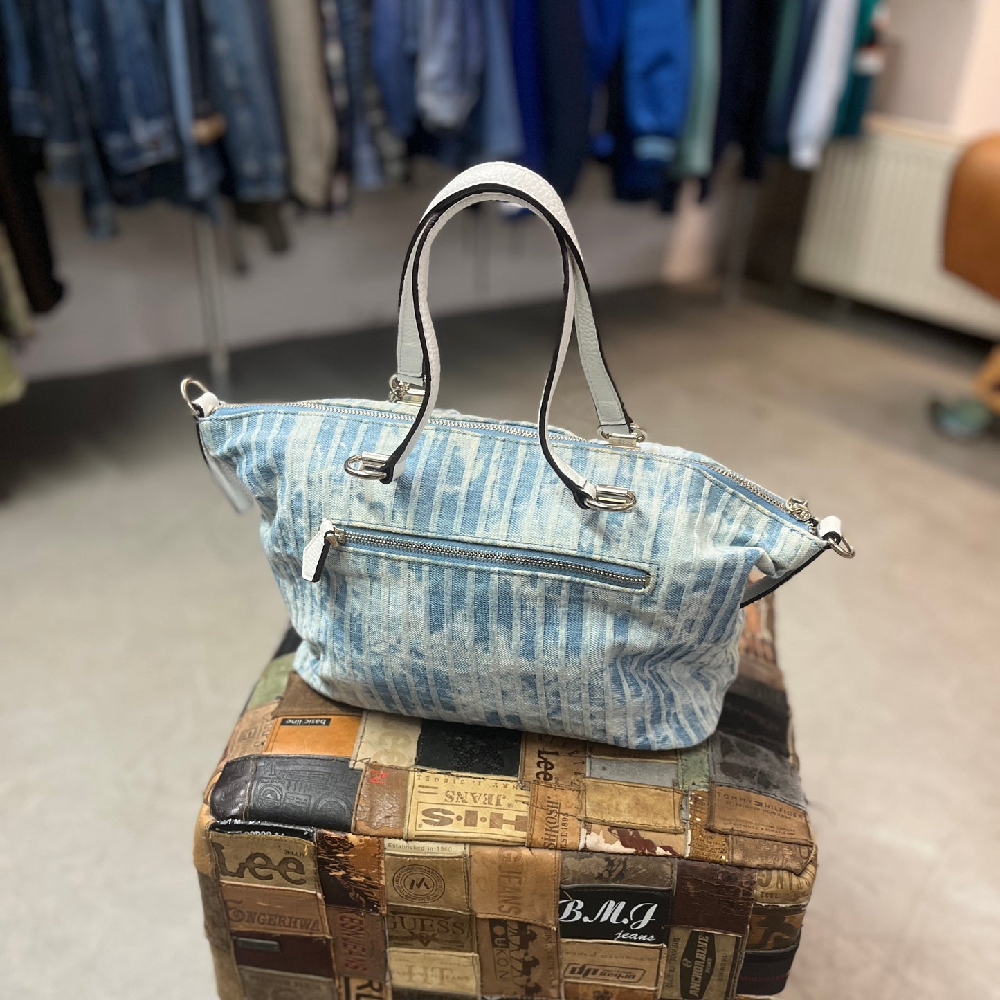 GUESS KORRY DENIM BAG Y2K