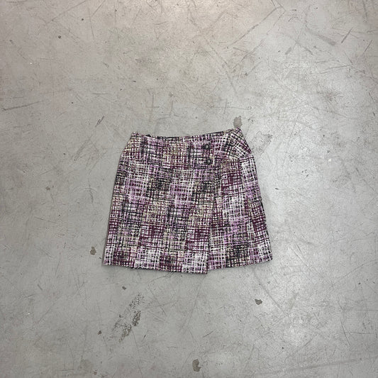 CHANEL PINK TWEED MINI SKIRT 90s [38]