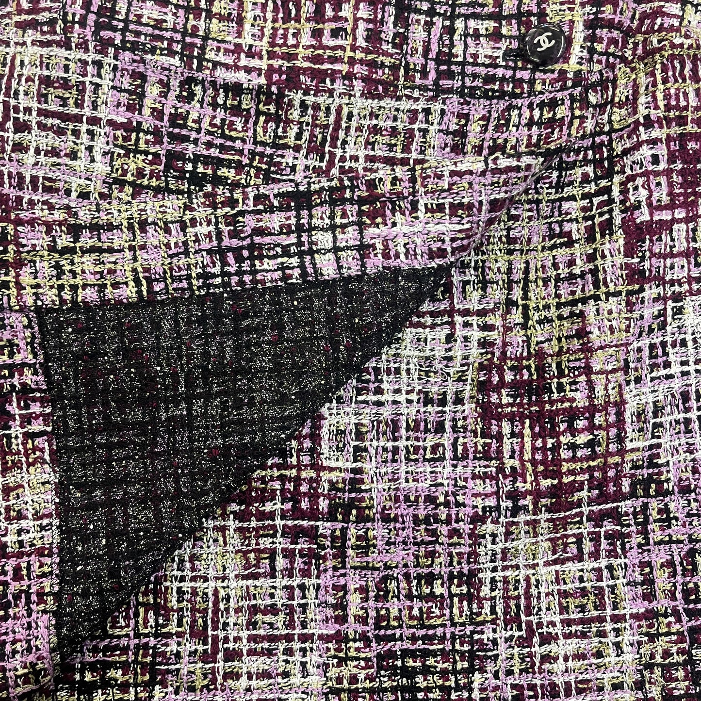 CHANEL PINK TWEED MINI SKIRT 90s [38]