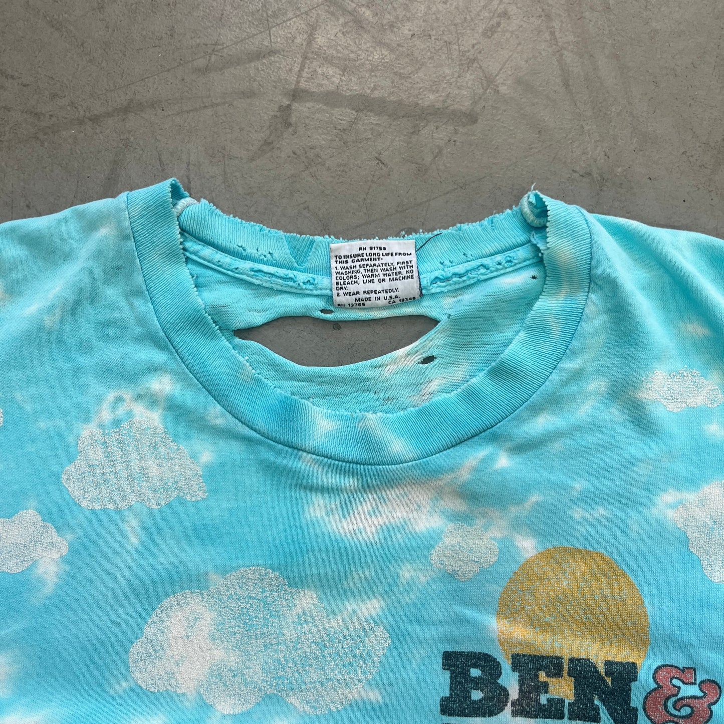BEN AND JERRYS EUPHORIA AOP LIQUID BLUE [XL]