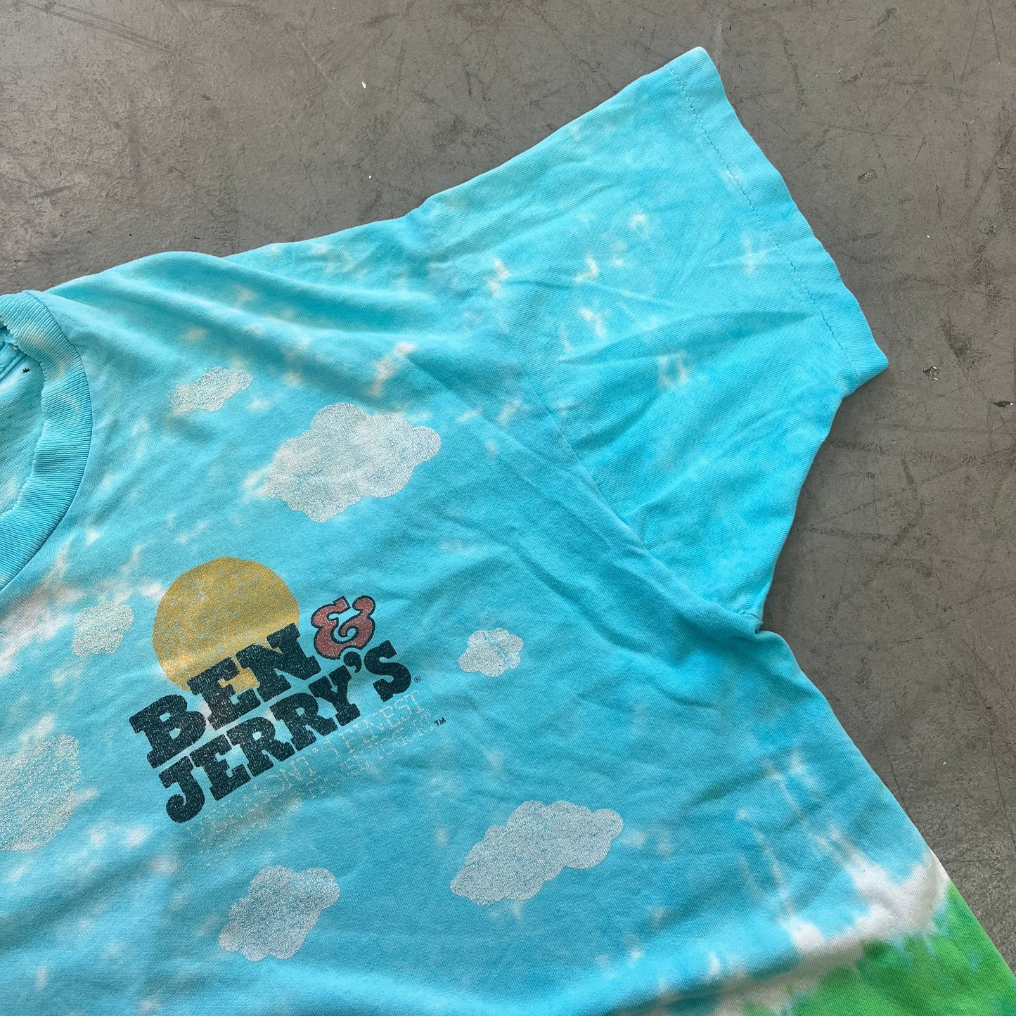 BEN AND JERRYS EUPHORIA AOP LIQUID BLUE [XL]