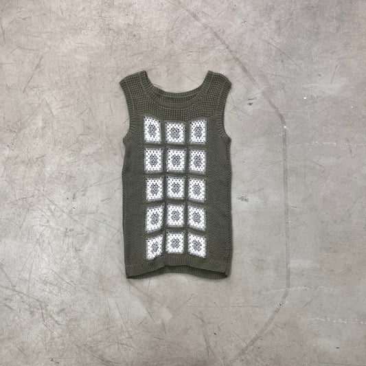 CROCHET GREEN TANK [M/L]