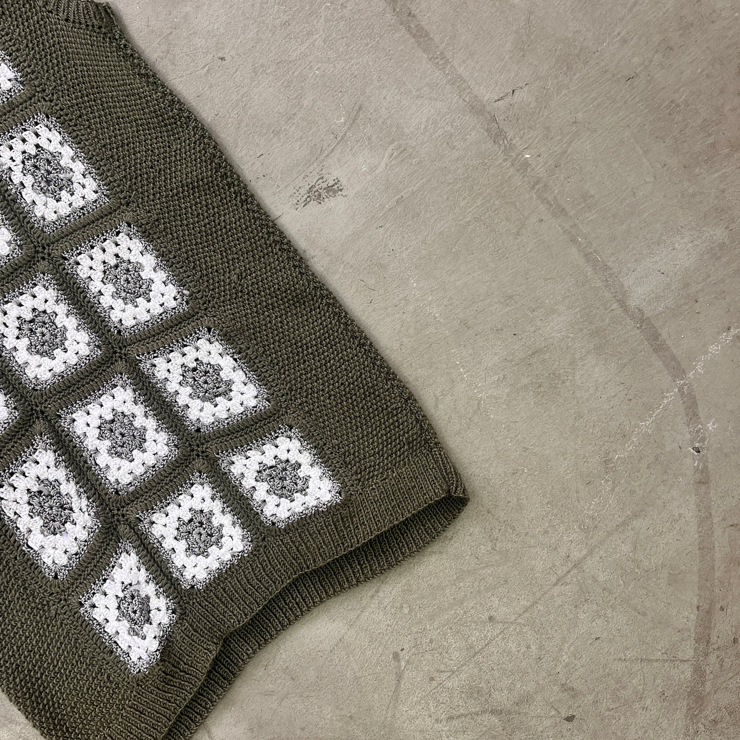 CROCHET GREEN TANK [M/L]