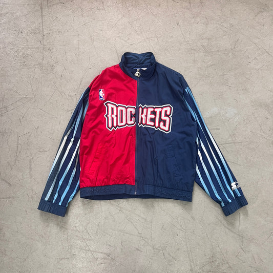 STARTER NBA HOUSTON ROCKETS  SPELL OUT WINDBREAKER 90s [L]