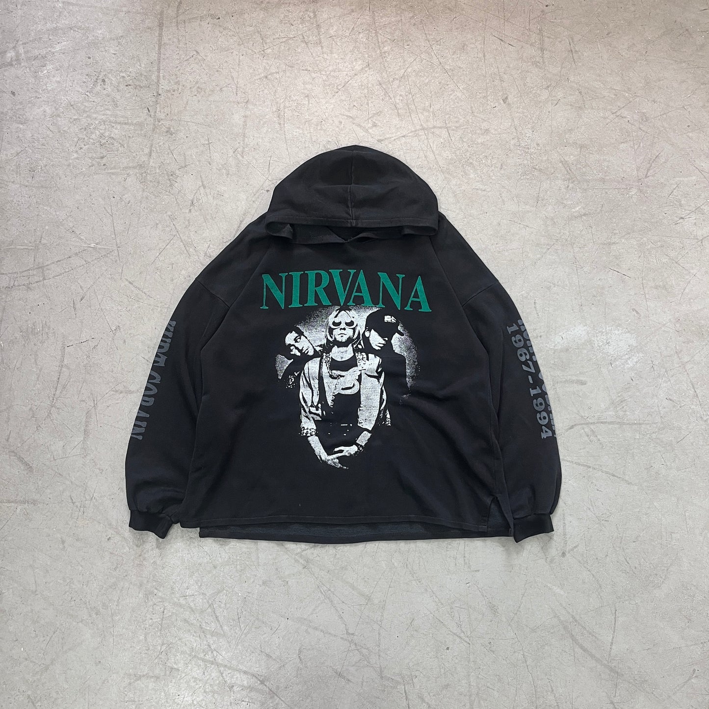 KURT COBAIN EURO BOOT HOODIE 90s [L]