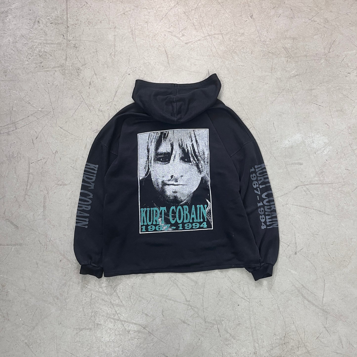 KURT COBAIN EURO BOOT HOODIE 90s [L]