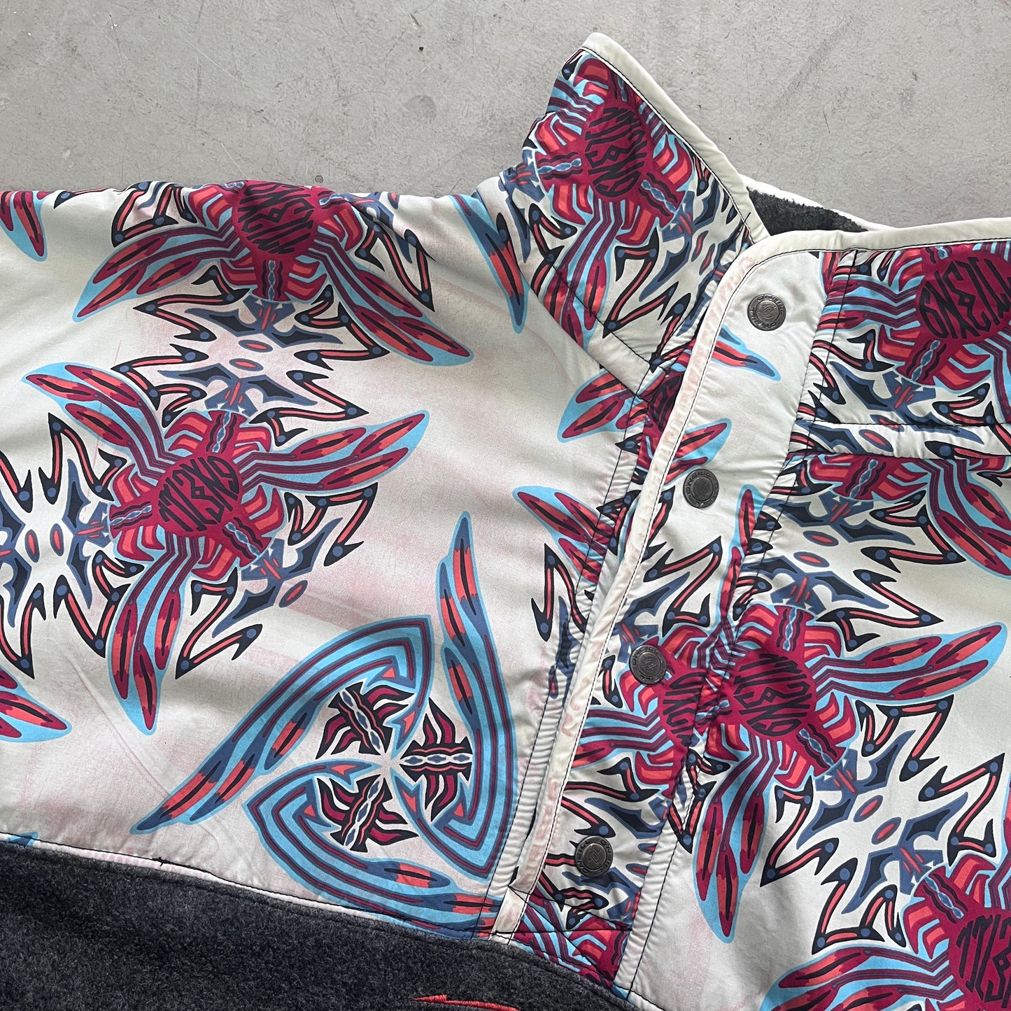 ONEILL 1/4 ZIP NYLON FLEECE 80s [XL]